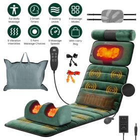 Full Body Electric Massage Mat with Detachable Neck & Foot Kneading Units